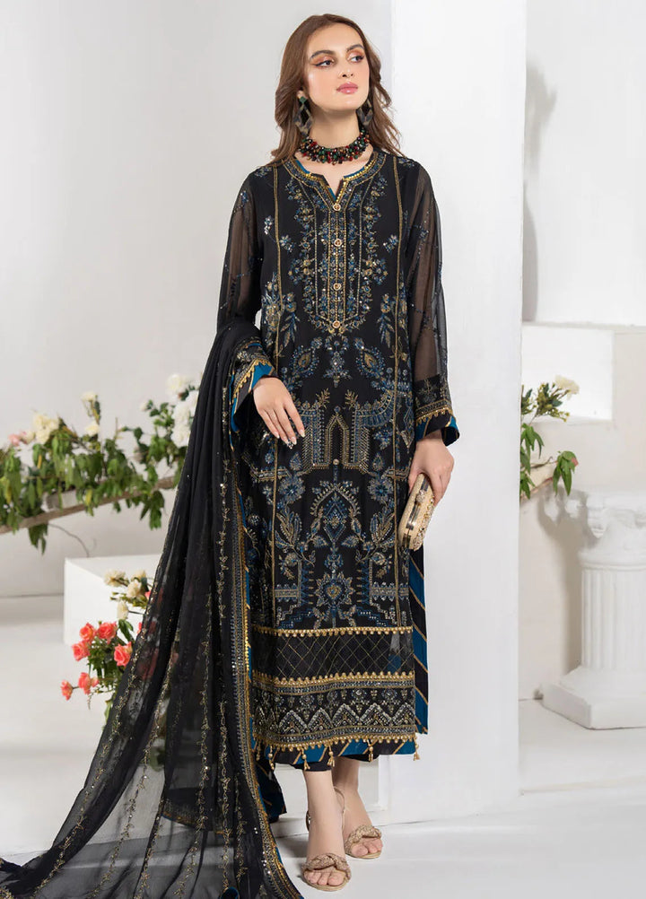 Noor-E-Jahan By Strawberry Embroidered Chiffon Suit Unstitched 4 Piece STB24N D-05 - Festive Collection