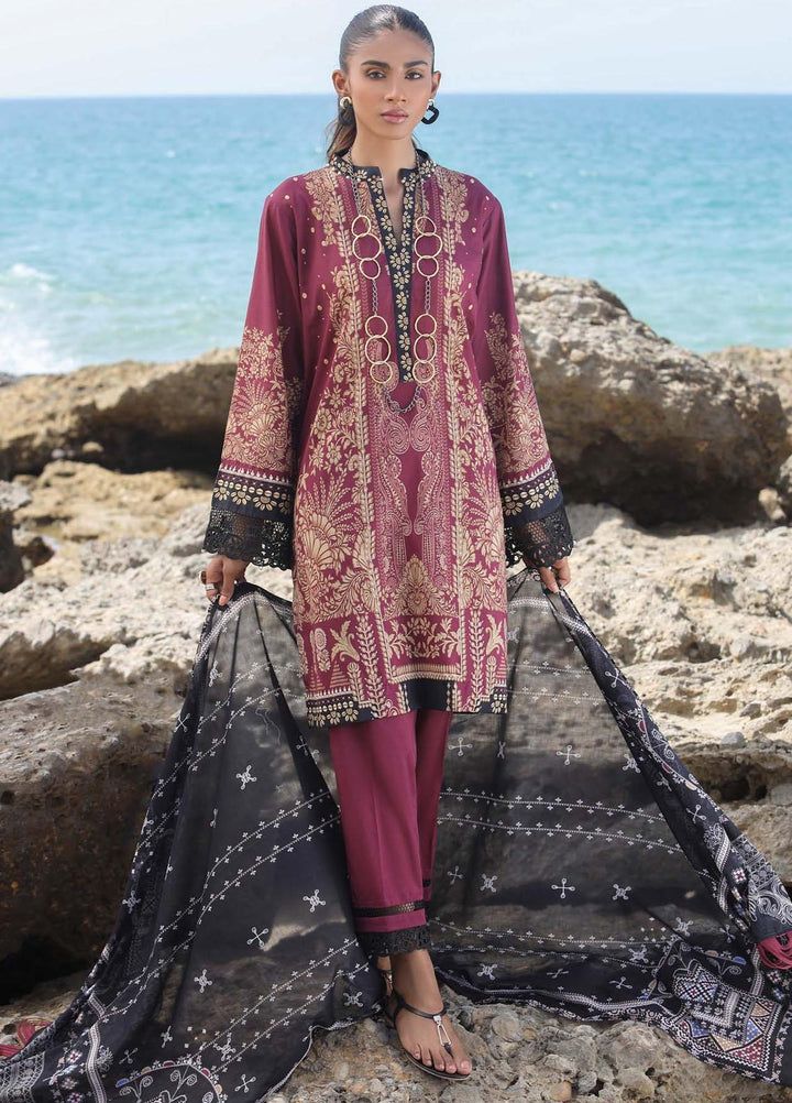 Sahar Printed Lawn Suits Unstitched 3 Piece SHR22NS  SL-SS-DP-009-A - Summer Collection