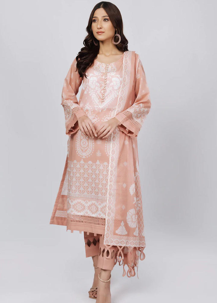 Sahar Printed Lawn Suits Unstitched 3 Piece SHR22NS-2 PASTEL BLISS (SL-SS-DP-011-A) - Summer Collection