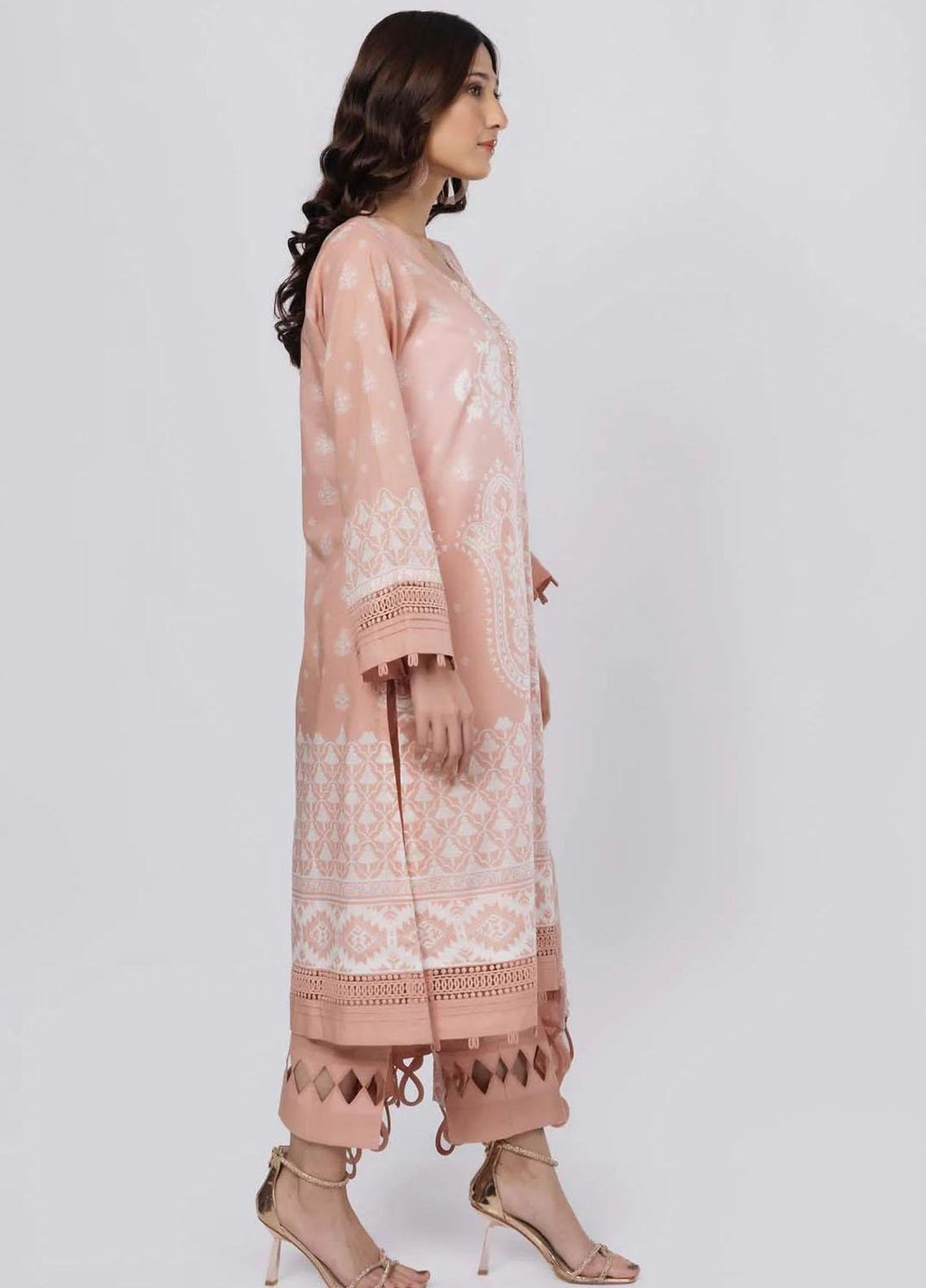 Sahar Printed Lawn Suits Unstitched 3 Piece SHR22NS-2 PASTEL BLISS (SL-SS-DP-011-A) - Summer Collection