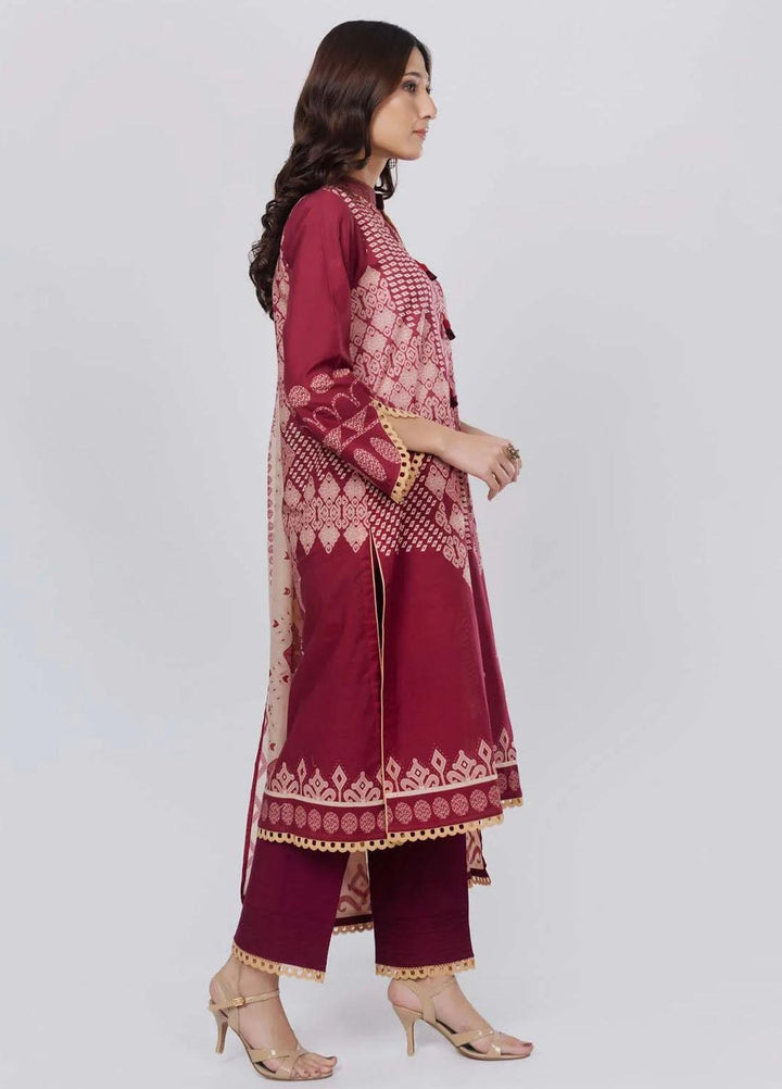 Sahar Printed Lawn Suits Unstitched 3 Piece SHR22NS-2 MAZE (SL-SS-DP-017-A) - Summer Collection