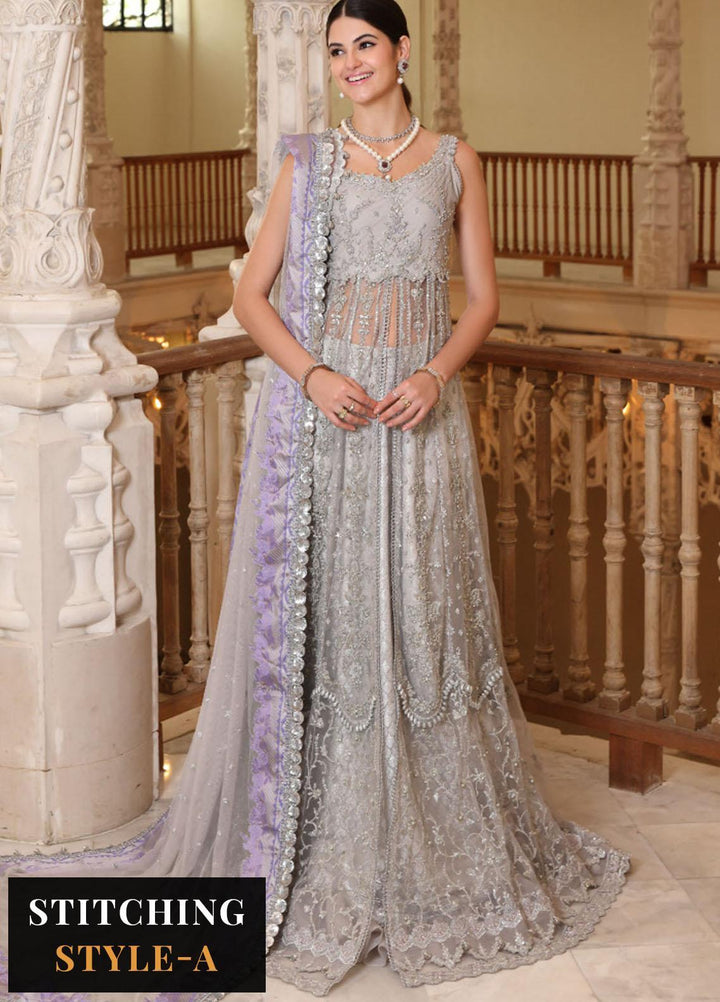 Noor Formals By Saadia Asad Embroidered Net Suits Unstitched 4 Piece NSA23FF D-4 Tara - Festive Collection