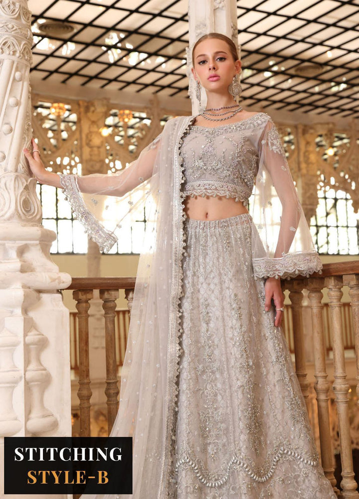 Noor Formals By Saadia Asad Embroidered Net Suits Unstitched 4 Piece NSA23FF D-4 Tara - Festive Collection