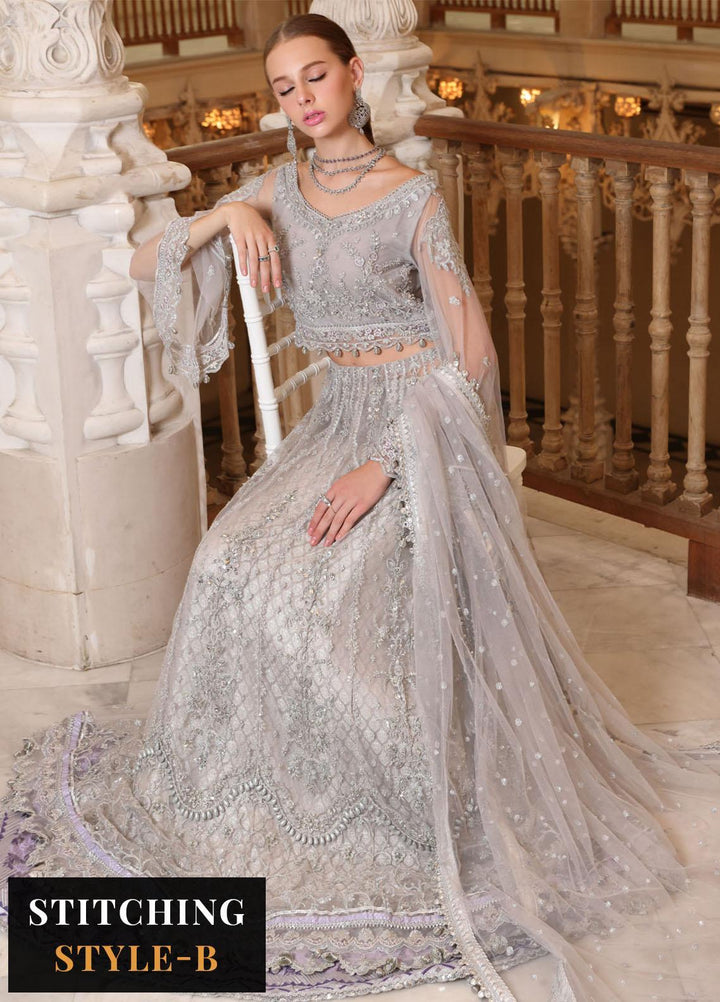 Noor Formals By Saadia Asad Embroidered Net Suits Unstitched 4 Piece NSA23FF D-4 Tara - Festive Collection