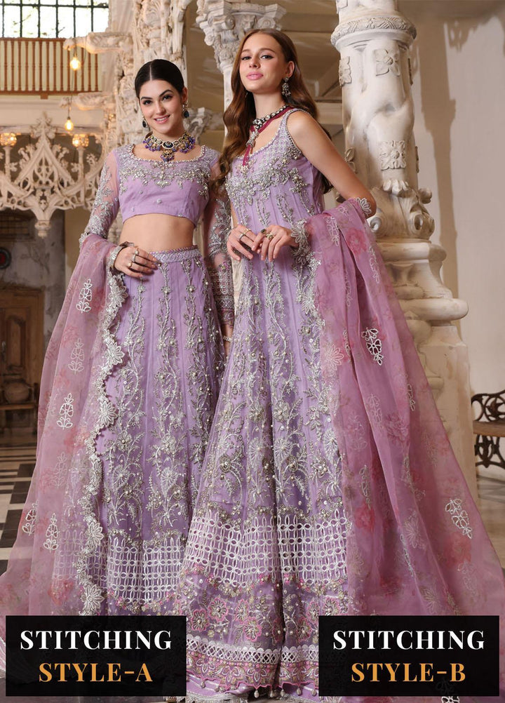 Noor Formals By Saadia Asad Embroidered Net Suits Unstitched 3 Piece NSA23FF D-5 Zarish - Festive Collection