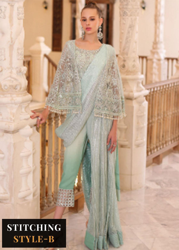 Noor Formals By Saadia Asad Embroidered Net Suits Unstitched 3 Piece NSA23FF D-6 Luna - Festive Collection