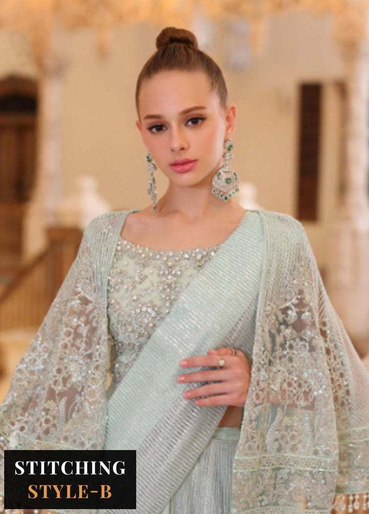 Noor Formals By Saadia Asad Embroidered Net Suits Unstitched 3 Piece NSA23FF D-6 Luna - Festive Collection