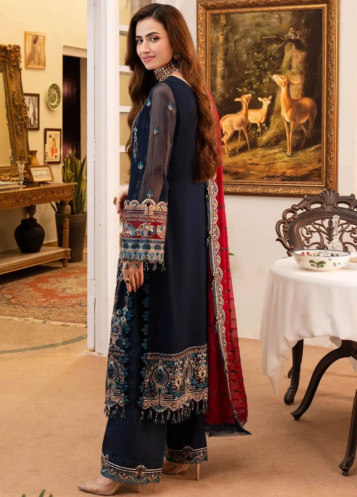 Noor Jahan By Imrozia Embroidered Chiffon Suit Unstitched 3 Piece IMP24NJ I-201 Husn - Luxury Collection