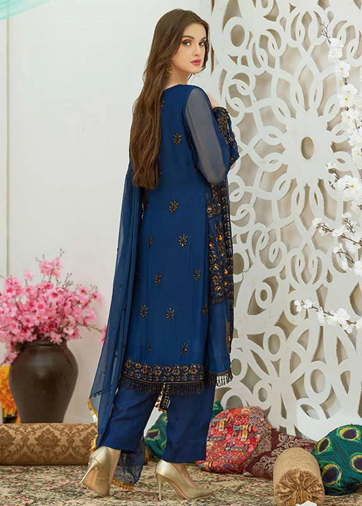 Noor Jahan by Noorma Kaamal Embroidered Chiffon Unstitched Suit 3 Piece NK22NJ NK-C07 - Luxury Collection
