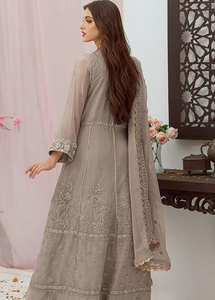 Noor Jahan by Noorma Kaamal Embroidered Chiffon Suits Unstitched 3 Piece NK22NJ NK-C06 - Luxury Collection