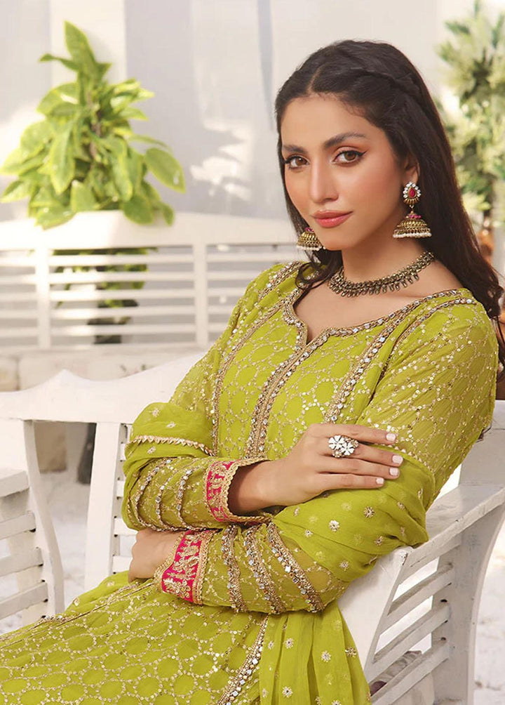 Al Harir Apparel Pret Embroidered Chiffon 3 Piece Suit Miraal Dhaani
