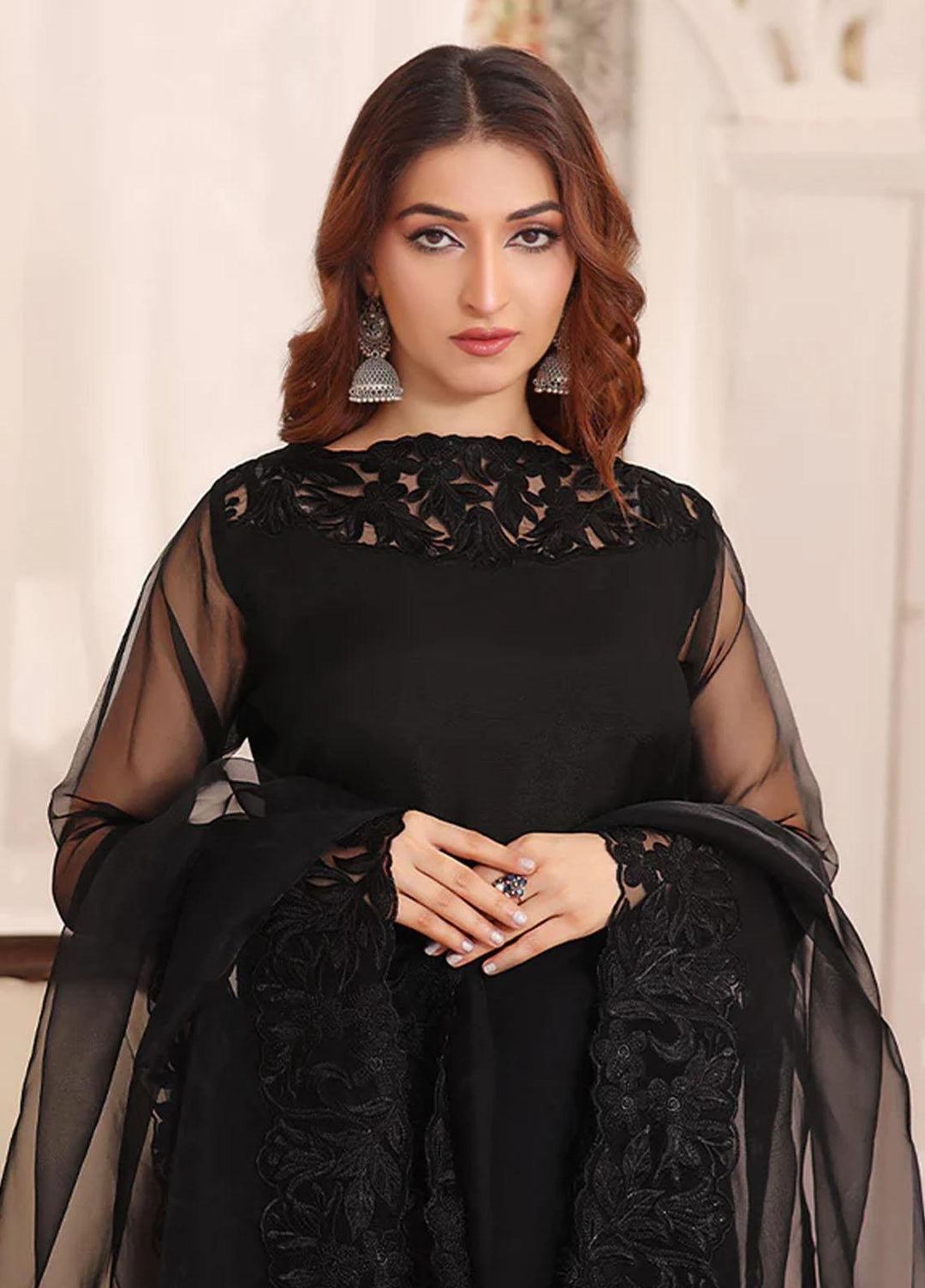 Al Harir Apparel Pret Embroidered Cotton Silk 3 Piece Suit Mushq