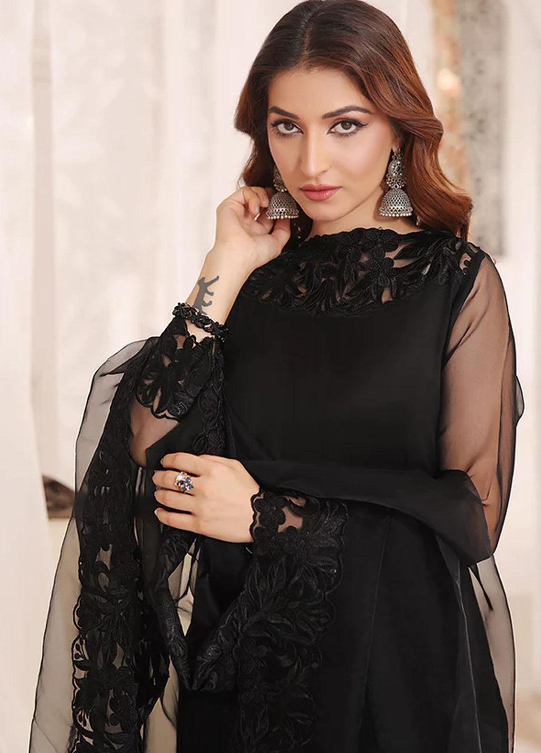 Al Harir Apparel Pret Embroidered Cotton Silk 3 Piece Suit Mushq