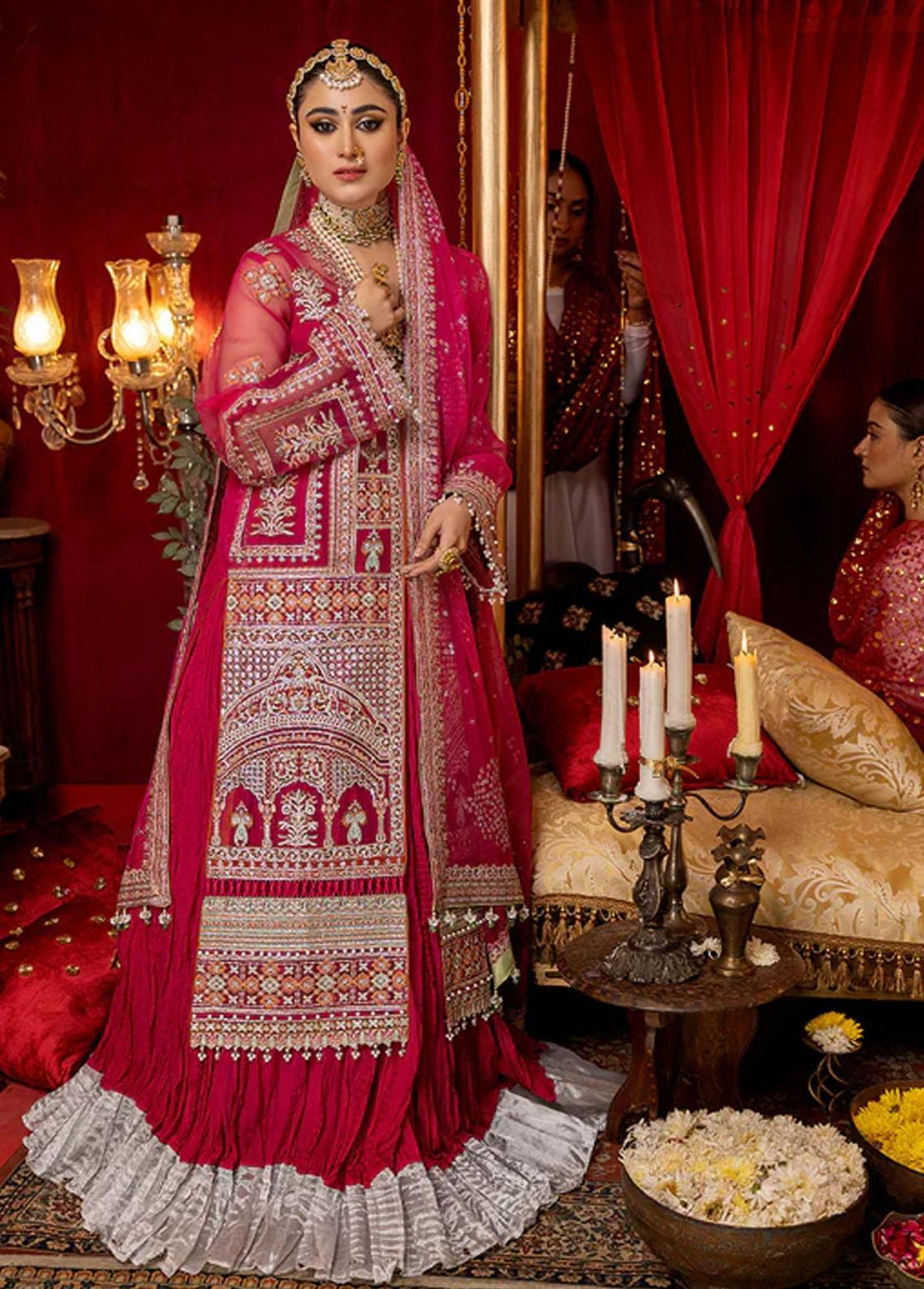Nooraniyat By Bin Ilyas Embroidered Organza Suits Unstitched 3 Piece BI23N D-6021 - Luxury Collection