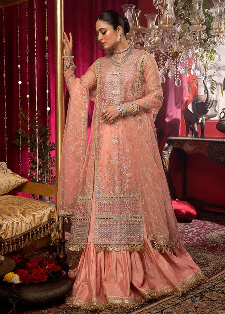 Nooraniyat By Bin Ilyas Embroidered Organza Suits Unstitched 3 Piece BI23N D-6023 - Luxury Collection