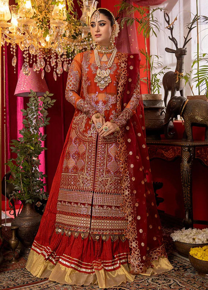 Nooraniyat By Bin Ilyas Embroidered Organza Suits Unstitched 3 Piece BI23N D-6024 - Luxury Collection