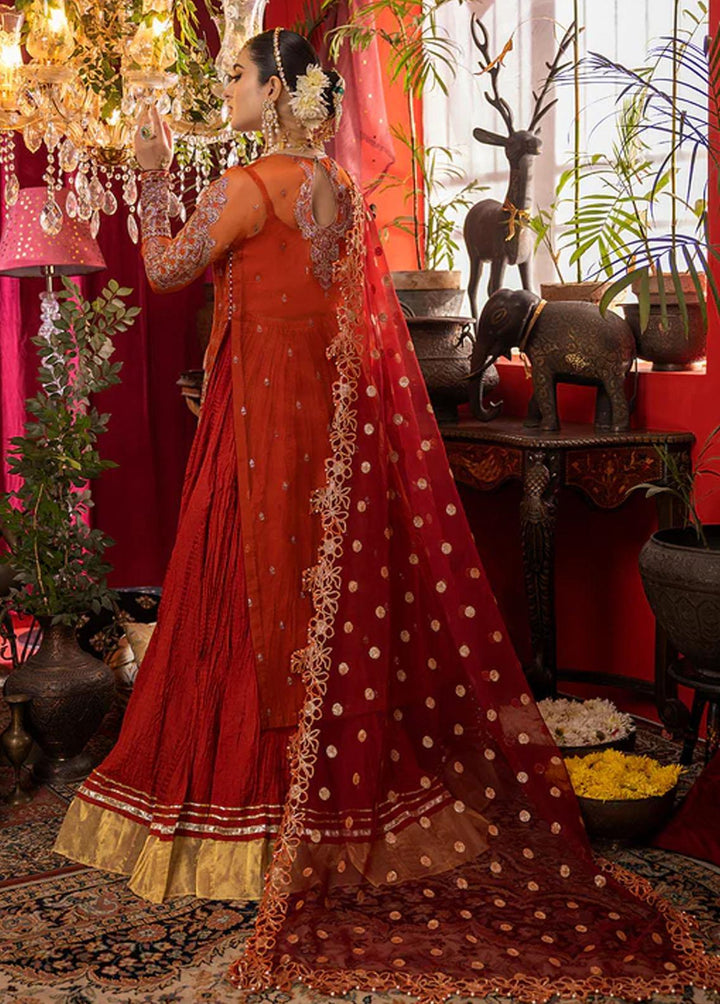 Nooraniyat By Bin Ilyas Embroidered Organza Suits Unstitched 3 Piece BI23N D-6024 - Luxury Collection