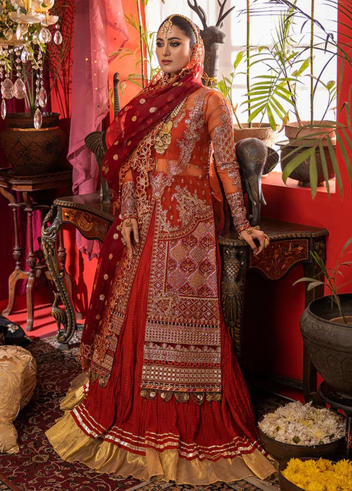 Nooraniyat By Bin Ilyas Embroidered Organza Suits Unstitched 3 Piece BI23N D-6024 - Luxury Collection