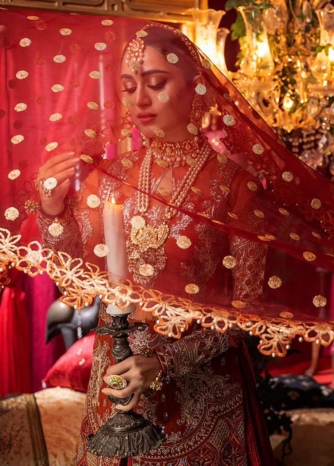 Nooraniyat By Bin Ilyas Embroidered Organza Suits Unstitched 3 Piece BI23N D-6024 - Luxury Collection