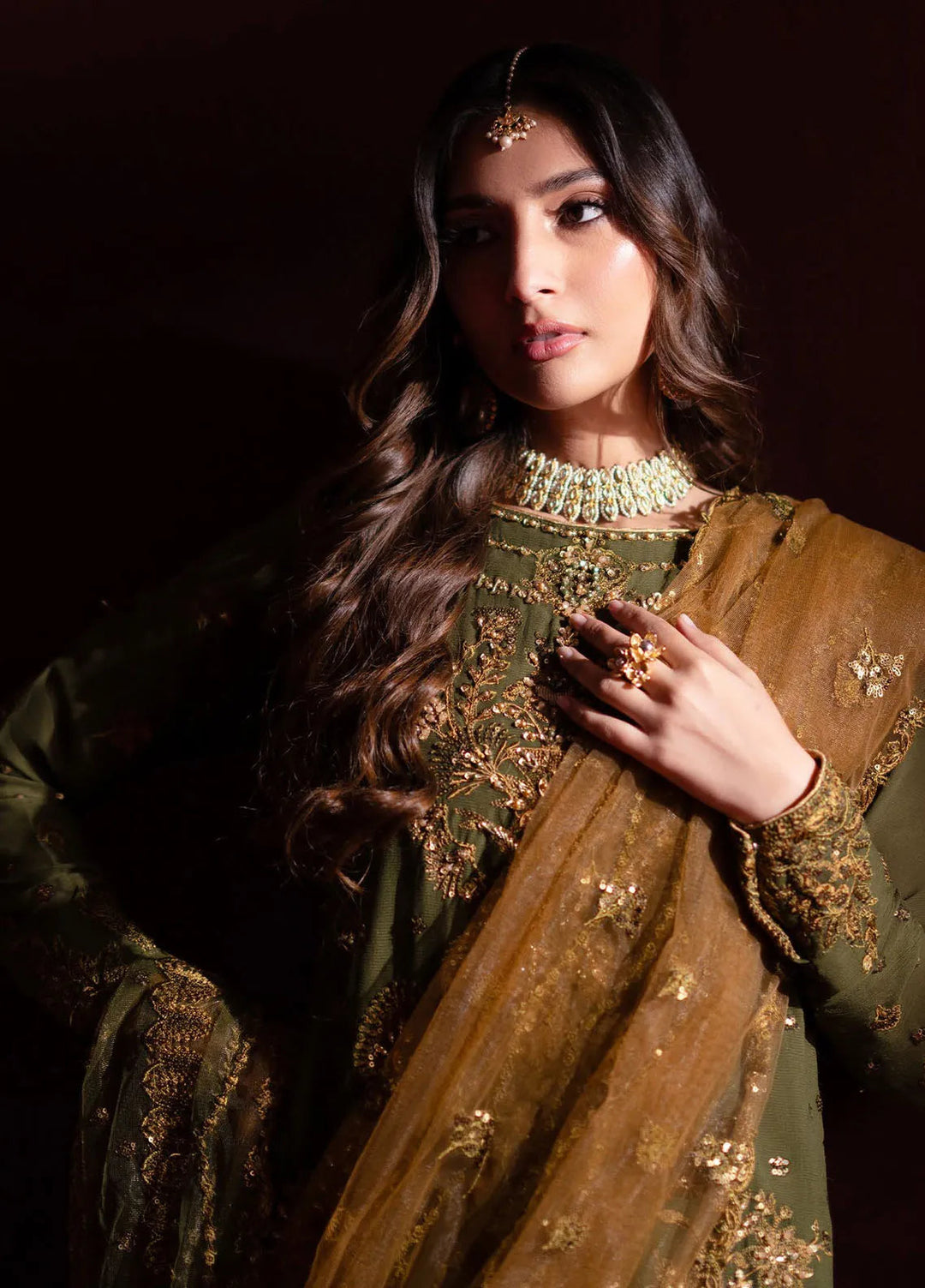 Nooresha by Emaan Adeel Embroidered Chiffon Suit Unstitched 3 Piece EA25NF Sunoora - Formals Collection