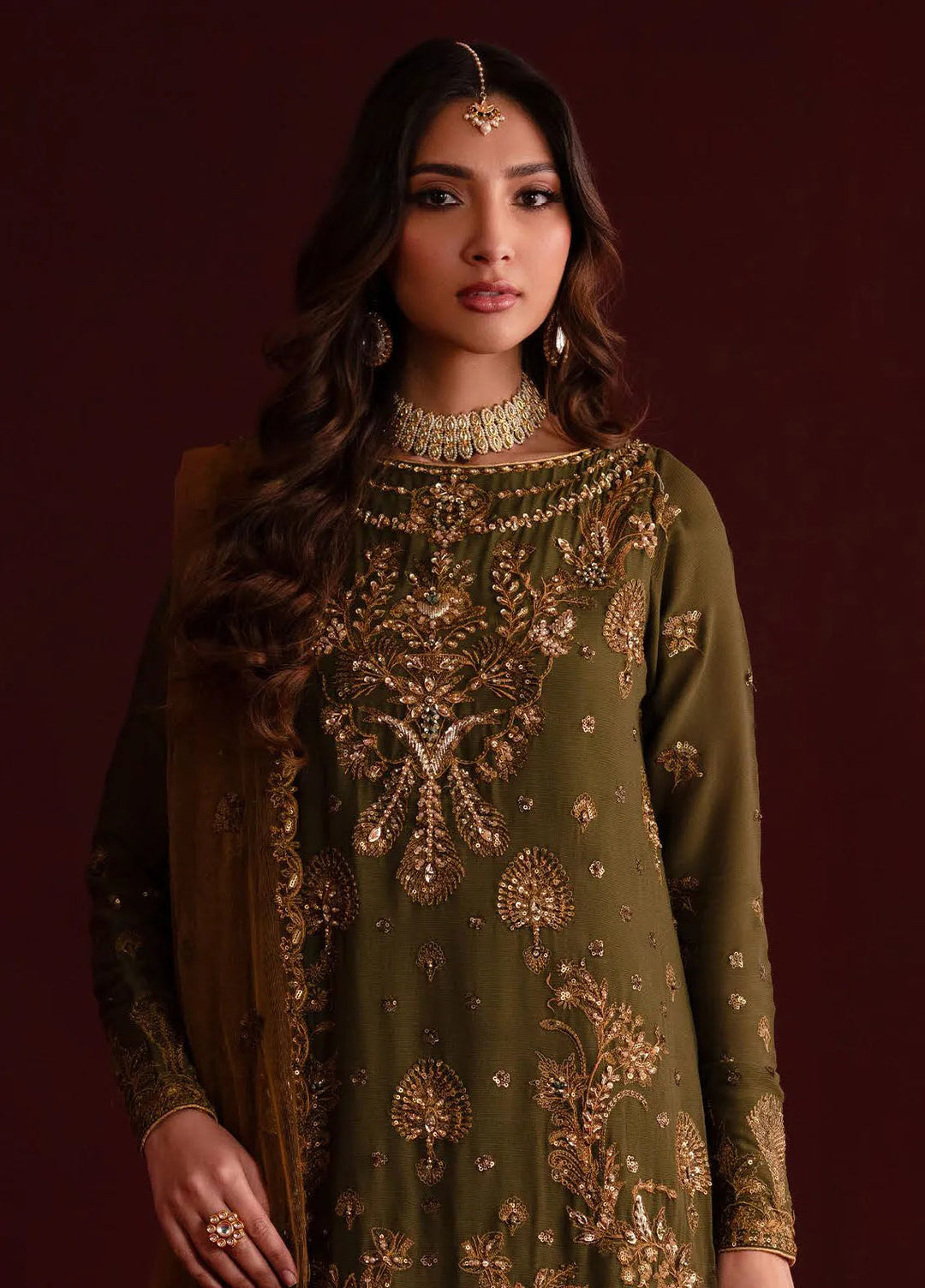 Nooresha by Emaan Adeel Embroidered Chiffon Suit Unstitched 3 Piece EA25NF Sunoora - Formals Collection