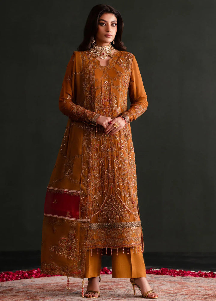 Nooresha by Emaan Adeel Embroidered Chiffon Suit Unstitched 3 Piece EA25NF Zarang - Formals Collection