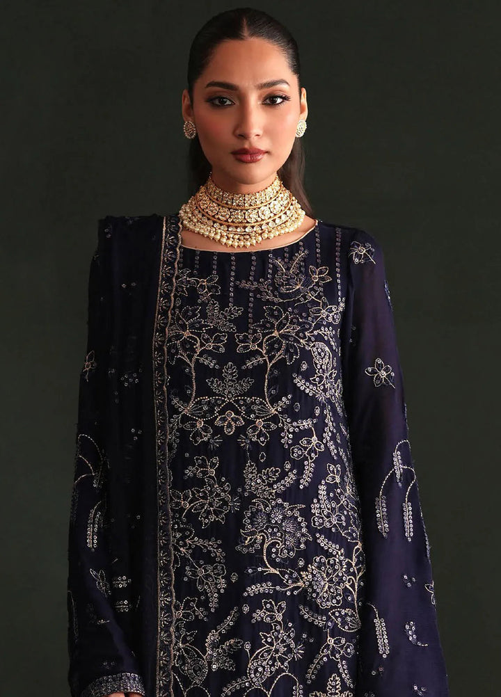 Nooresha by Emaan Adeel Embroidered Chiffon Suit Unstitched 3 Piece EA25NF Zarifa - Formals Collection