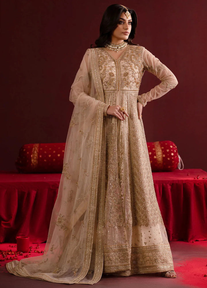 Nooresha by Emaan Adeel Embroidered Net Suit Unstitched 3 Piece EA25NF Safira - Formals Collection