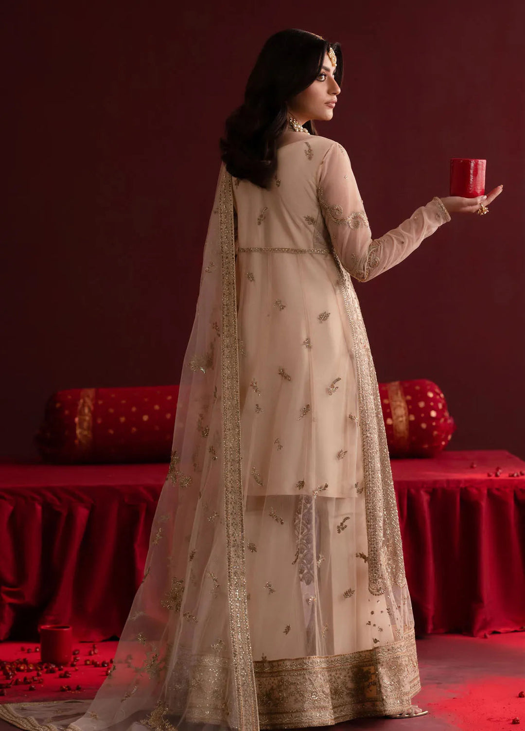 Nooresha by Emaan Adeel Embroidered Net Suit Unstitched 3 Piece EA25NF Safira - Formals Collection