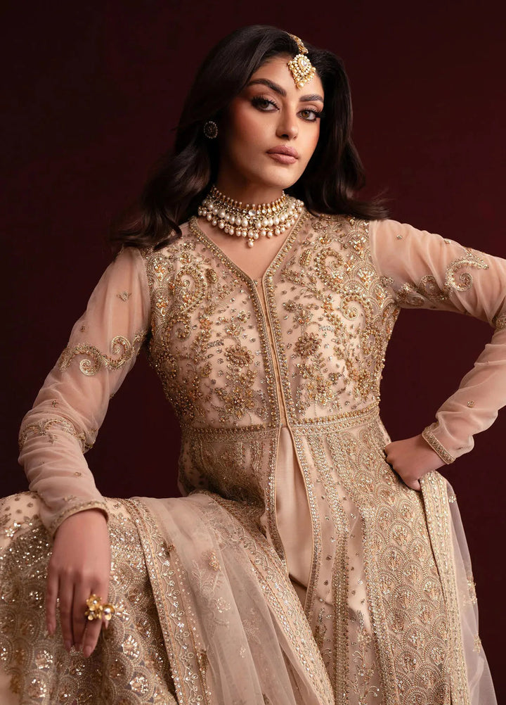 Nooresha by Emaan Adeel Embroidered Net Suit Unstitched 3 Piece EA25NF Safira - Formals Collection