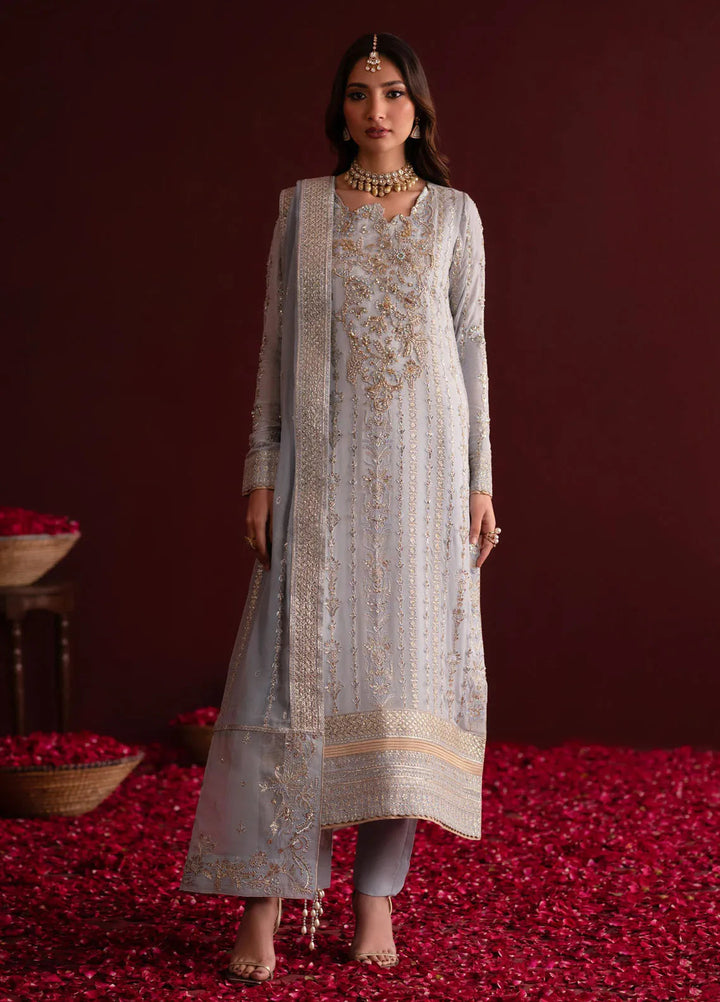 Nooresha by Emaan Adeel Embroidered Organza Suit Unstitched 3 Piece EA25NF Sahira - Formals Collection