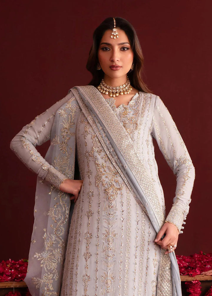 Nooresha by Emaan Adeel Embroidered Organza Suit Unstitched 3 Piece EA25NF Sahira - Formals Collection