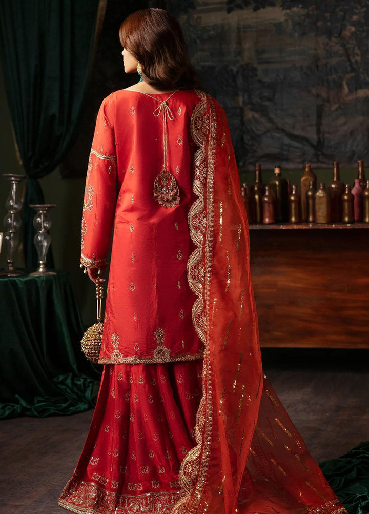 Noori By Emaan Adeel Embroidered Silk Suits Unstitched 3 Piece EA23N NR 04 Mahjabeen - Festive Collection