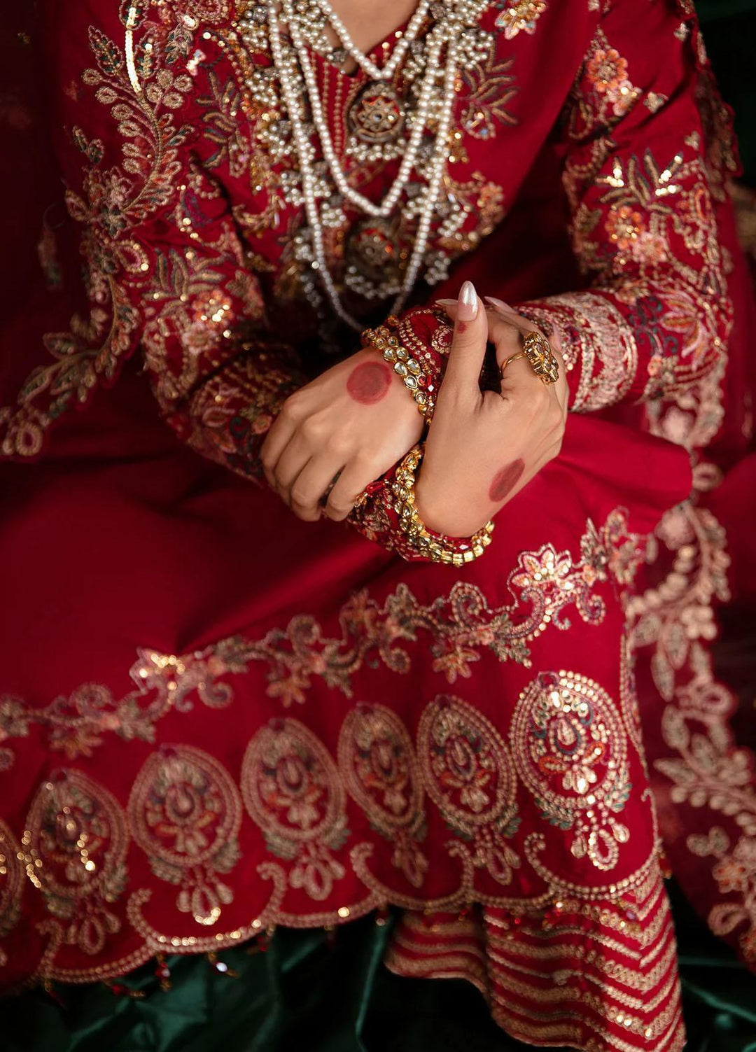 Noori By Emaan Adeel Embroidered Silk Suits Unstitched 3 Piece EA23N NR 08 Ulfat - Festive Collection