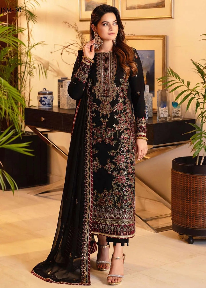 Noorie x Maahru x Meerab By Asim Jofa Embroidered Unstitched Suit 3 Piece AJ23NMM AJSM-30 - Festive Collection
