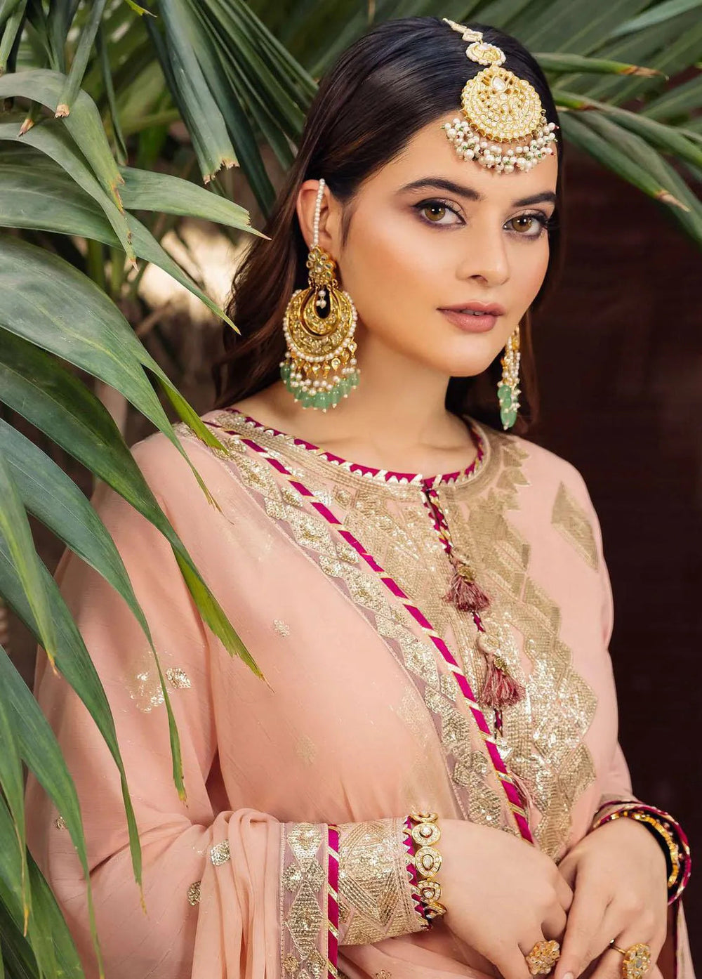 Noorie x Maahru x Meerab By Asim Jofa Embroidered Unstitched Suit 3 Piece AJ23NMM AJSM-50 - Festive Collection