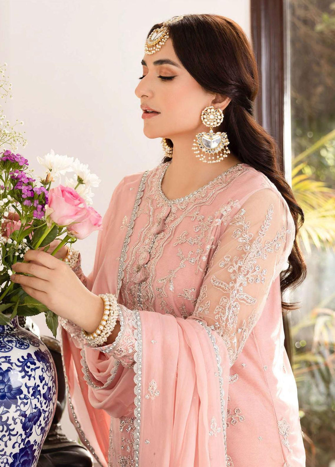Noorie x Maahru x Meerab By Asim Jofa Embroidered  Suits Unstitched 3 Piece AJ23NMM AJSM-36 - Festive Collection
