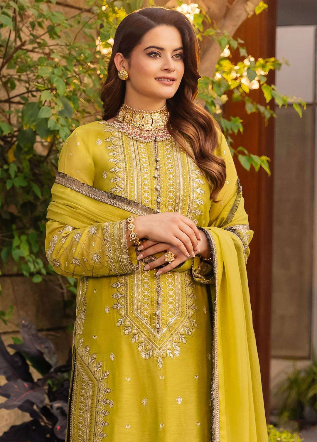 Noorie x Maahru x Meerab By Asim Jofa Embroidered  Suits Unstitched 3 Piece AJ23NMM AJSM-41 - Festive Collection