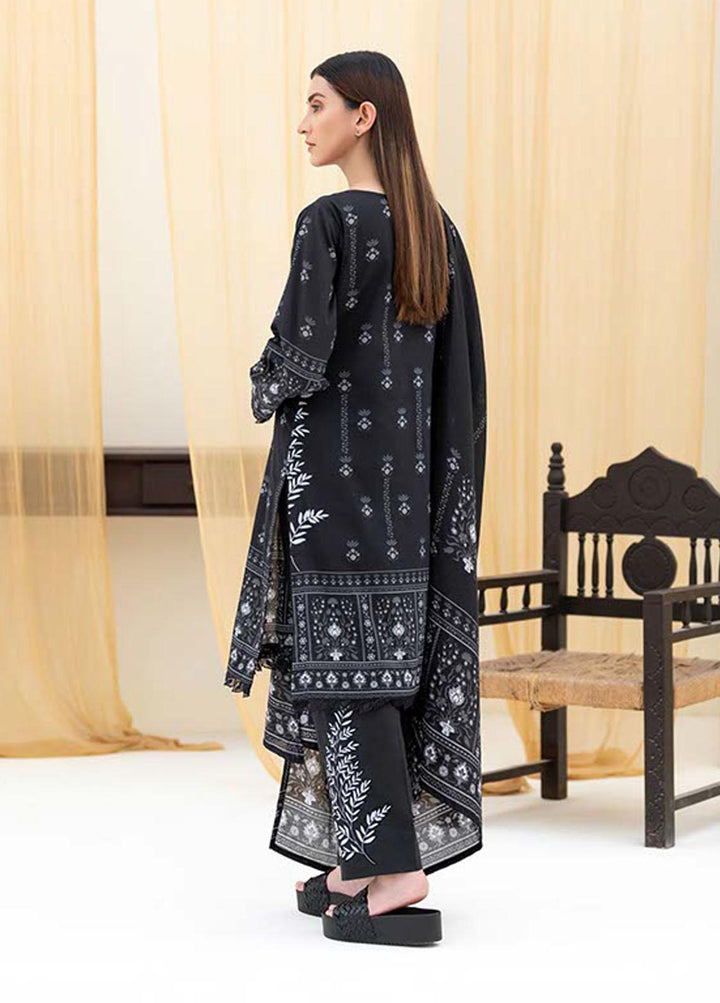 Noorma Kaamal Printed Lawn Suits Unstitched 3 Piece NK22BW 01 - Black & White Collection