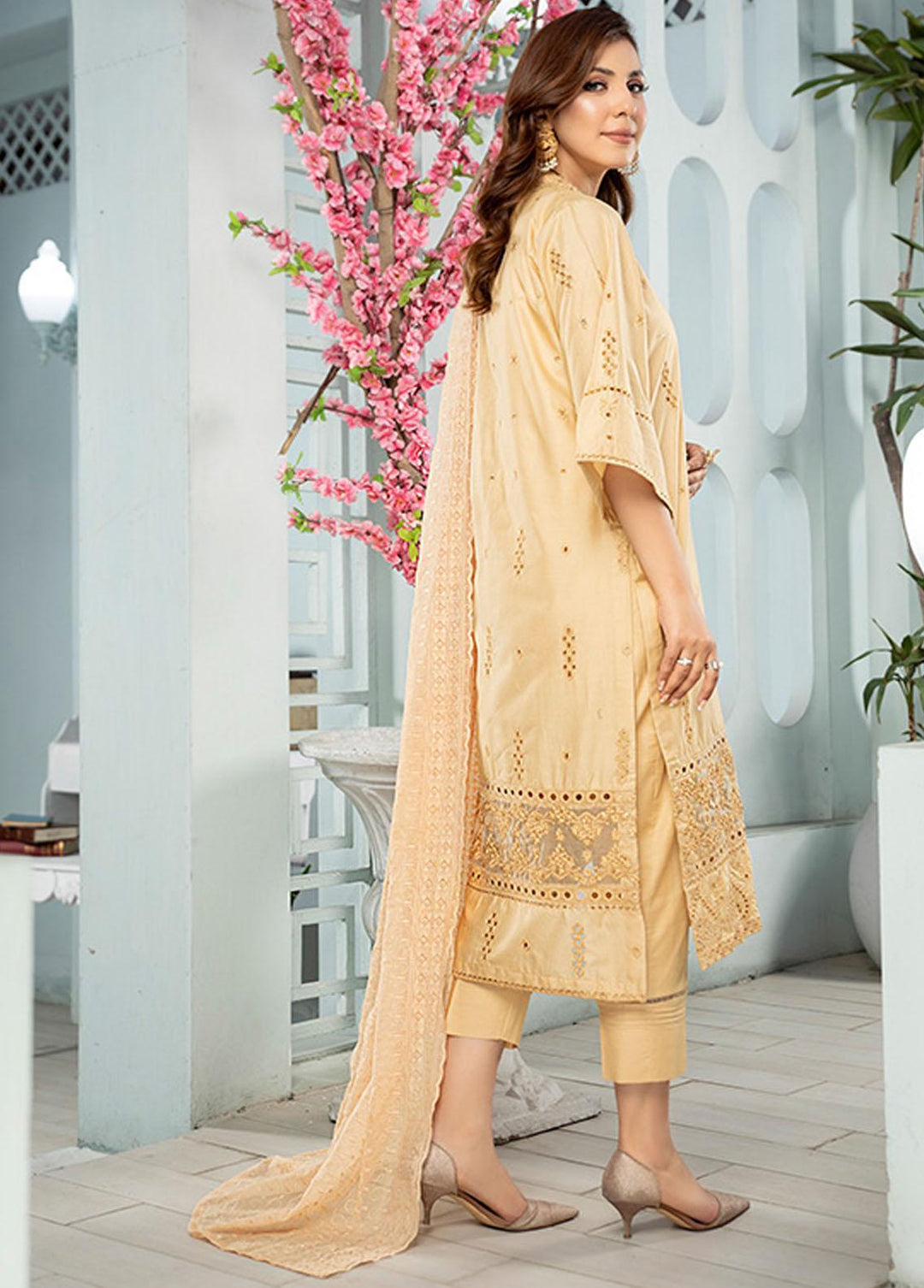 Noorma Kaamal Embroidered Lawn Suits Unstitched 3 Piece NK23E NK-LC05 - Eid Collection