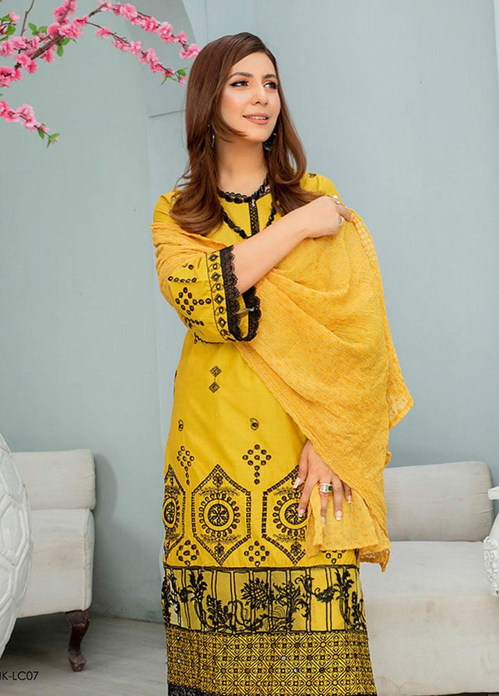 Noorma Kaamal Embroidered Lawn Suits Unstitched 3 Piece NK23E NK-LC07 - Eid Collection