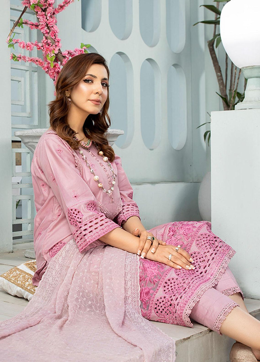 Noorma Kaamal Embroidered Lawn Suits Unstitched 3 Piece NK23E NK-LC09 - Eid Collection