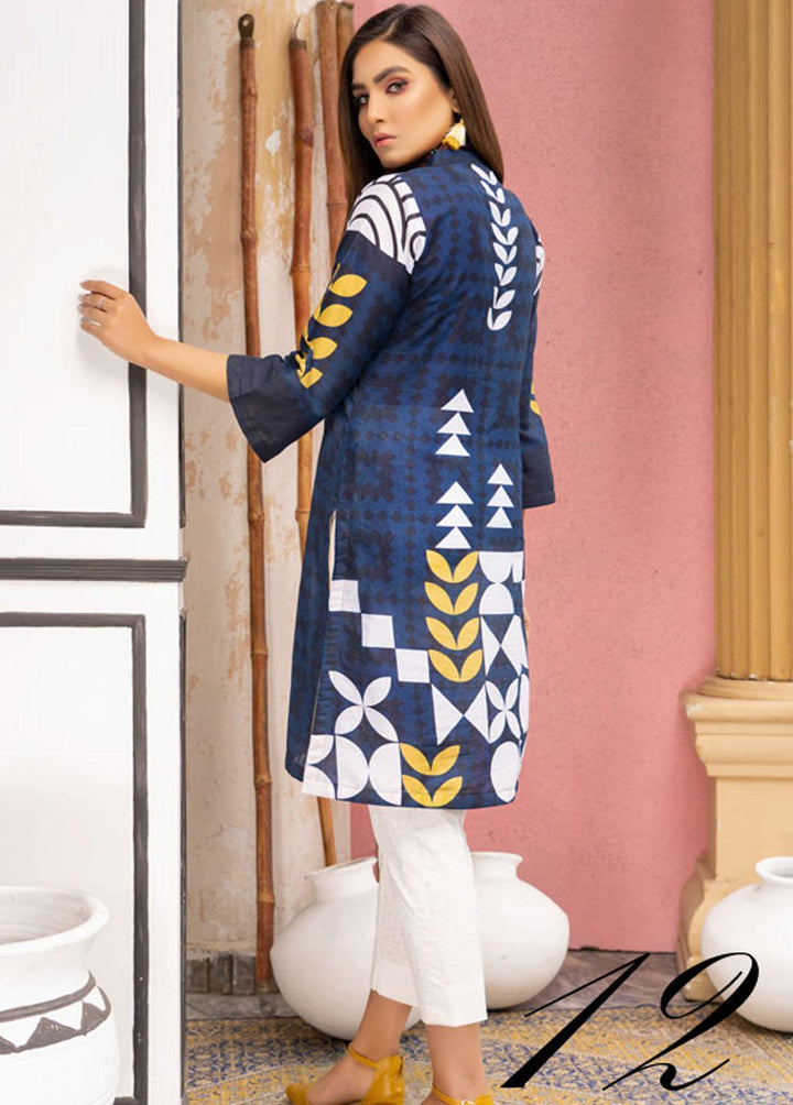 Noorma Kaamal Printed Lawn  Unstitched Kurti NK22K 12 - Summer Collection