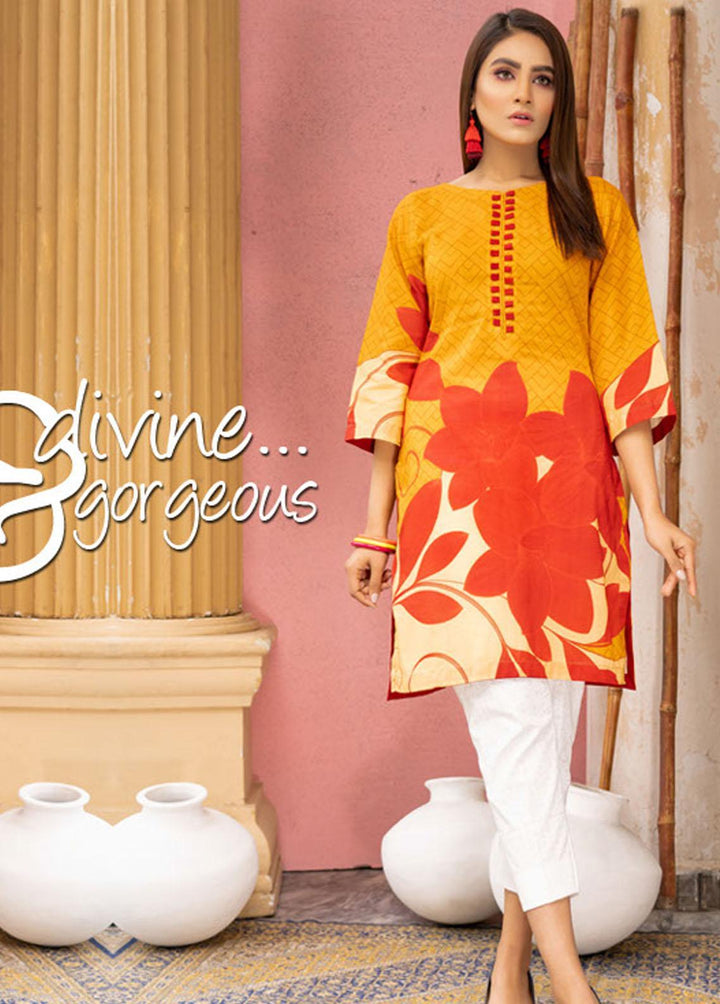 Noorma Kaamal Printed Lawn  Unstitched Kurti NK22K 13 - Summer Collection