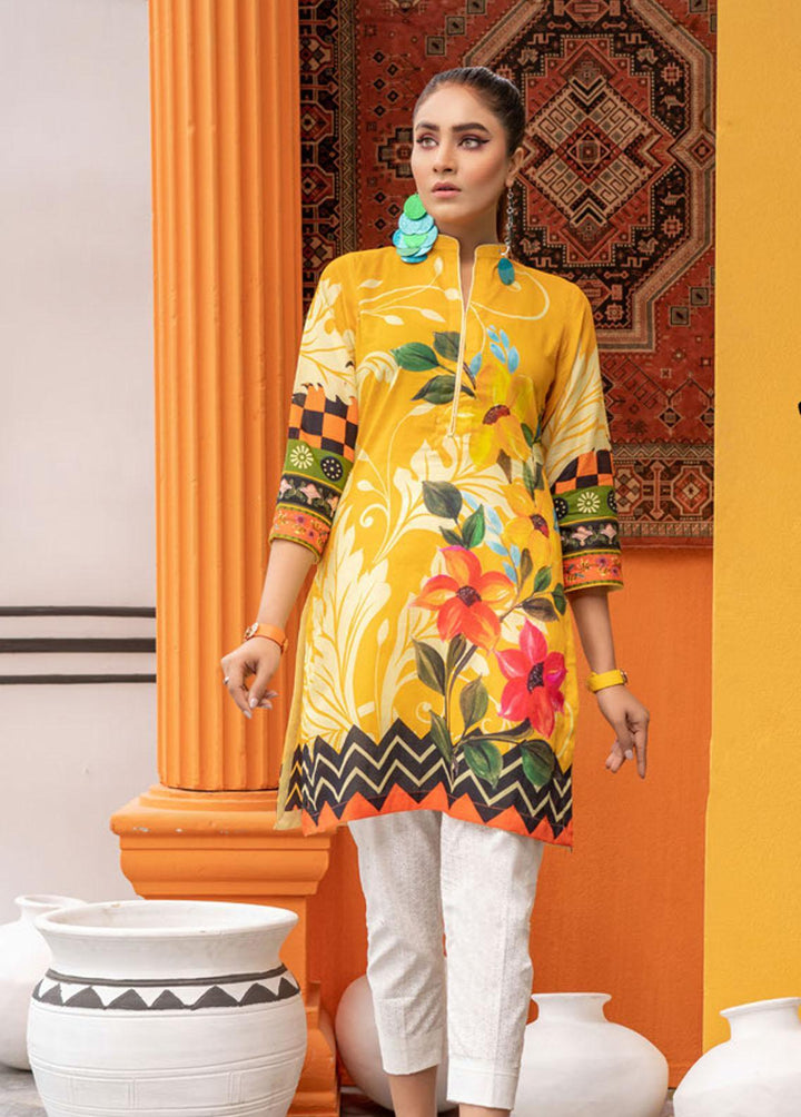Noorma Kaamal Printed Lawn  Unstitched Kurti NK22K 7 - Summer Collection