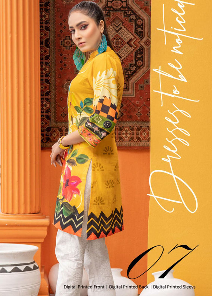Noorma Kaamal Printed Lawn  Unstitched Kurti NK22K 7 - Summer Collection