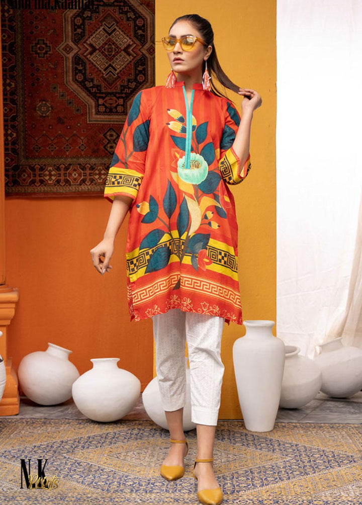 Noorma Kaamal Printed Lawn  Unstitched Kurti NK22K 8 - Summer Collection