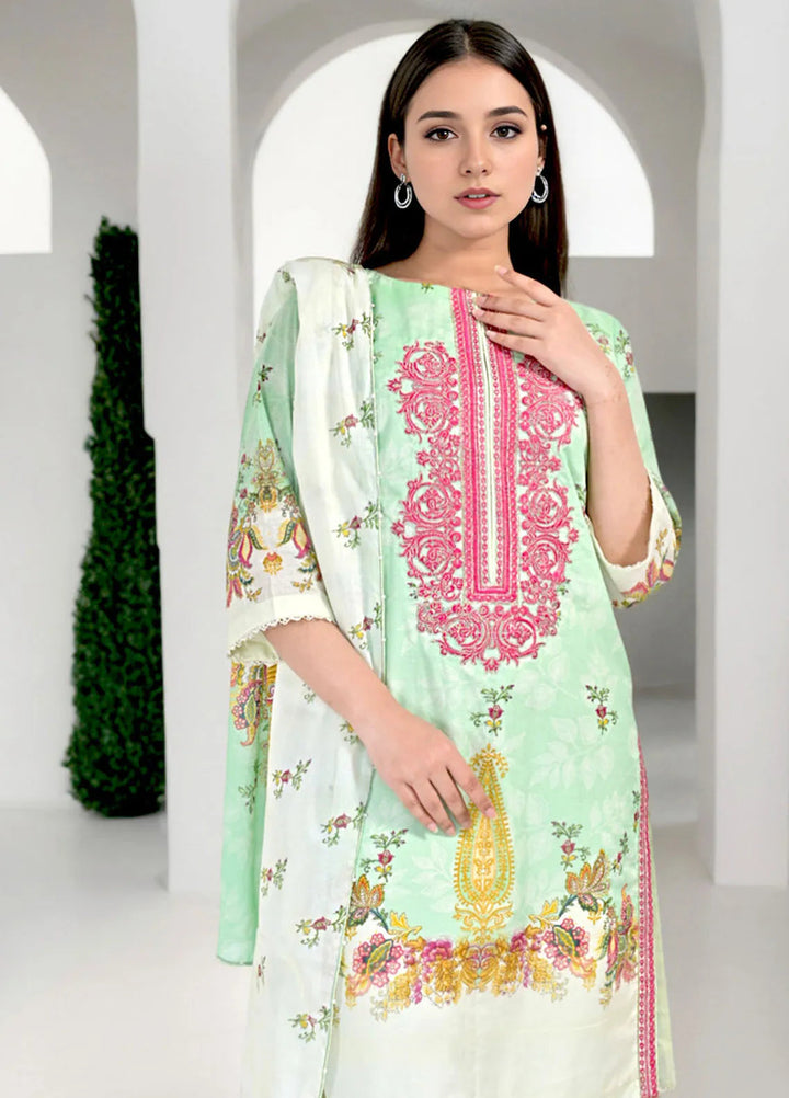 Noorma Kaamal Embroidered Lawn Suit Unstitched 3 Piece NK24L NK-PLE-02 - Summer Collection