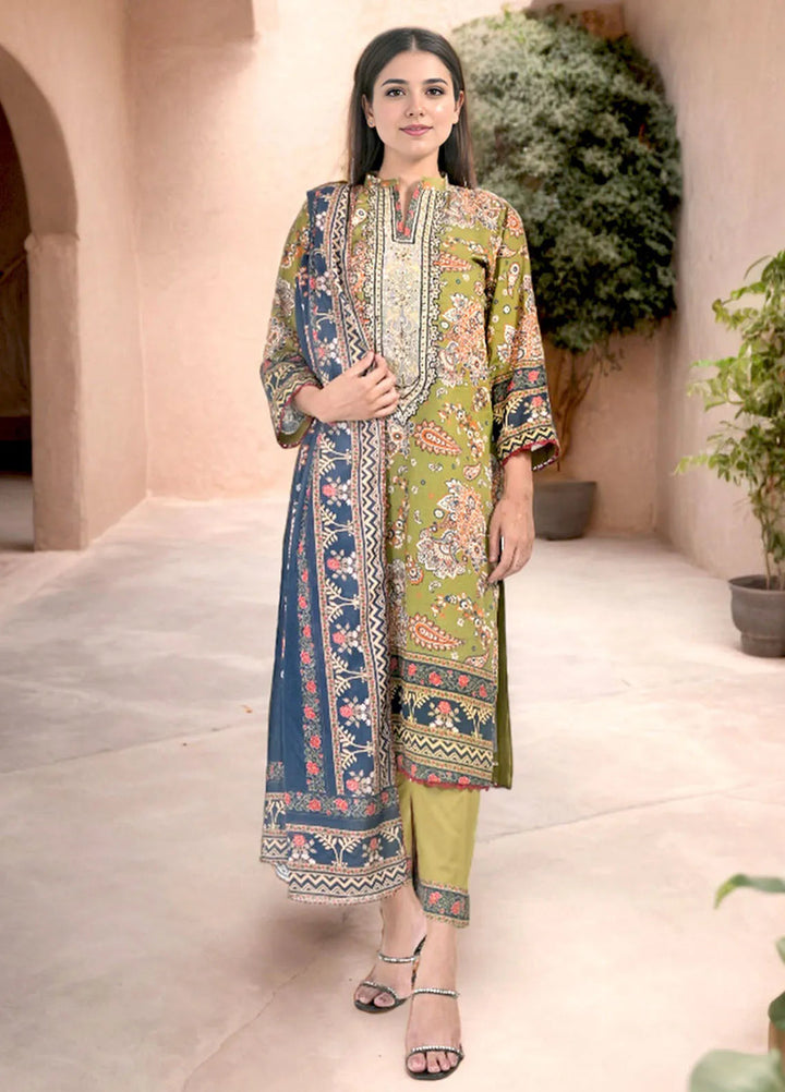 Noorma Kaamal Embroidered Lawn Suit Unstitched 3 Piece NK24L NK-PLE-03 - Summer Collection