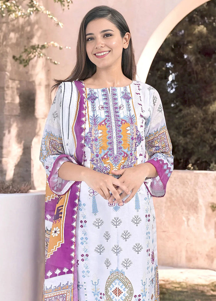 Noorma Kaamal Embroidered Lawn Suit Unstitched 3 Piece NK24L NK-PLE-04 - Summer Collection